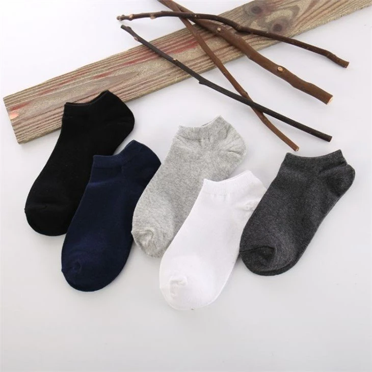 100 cotton men crew size work socks+made in China