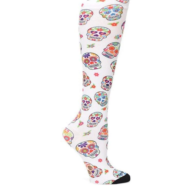20-30mmHg Knee High Garter With Arch Support For Sports Medical Compression Socks For Women