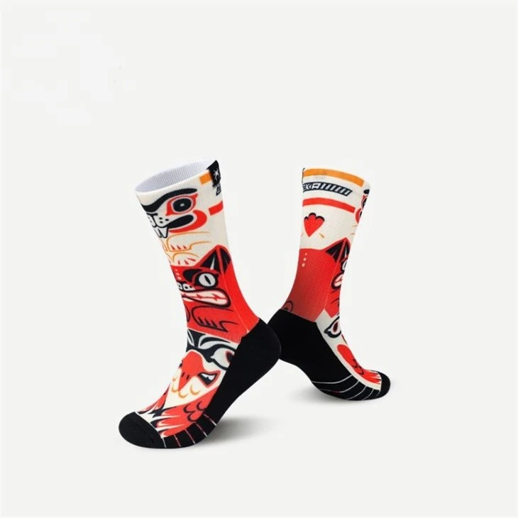 Customized 3d printed socks tube sublimationsublimation socks 04