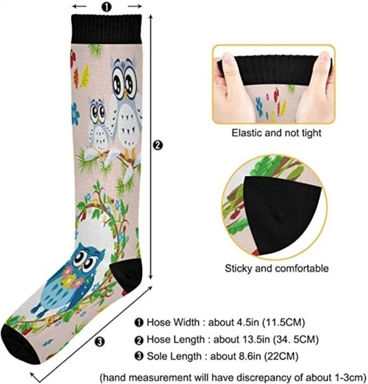 3D sublimation custom socks thigh high socks in stock 06