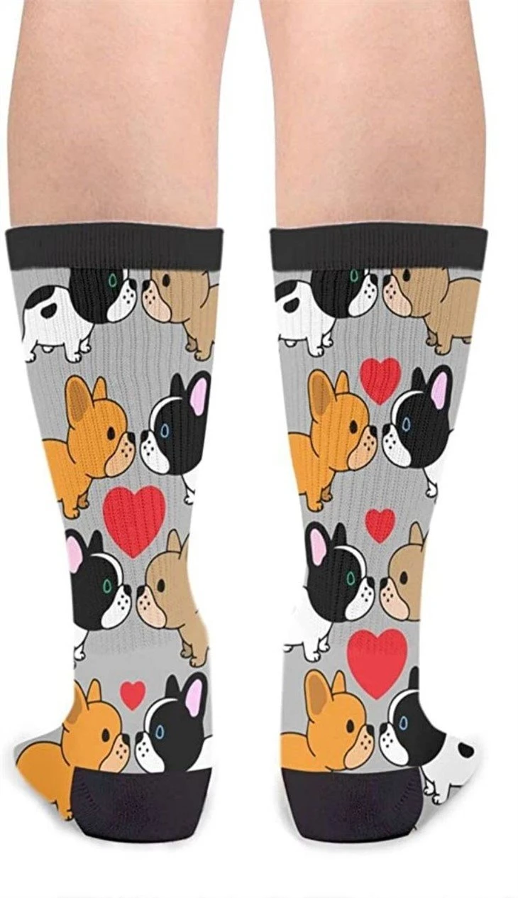 China 3D sublimation dog print socks manufactures 03