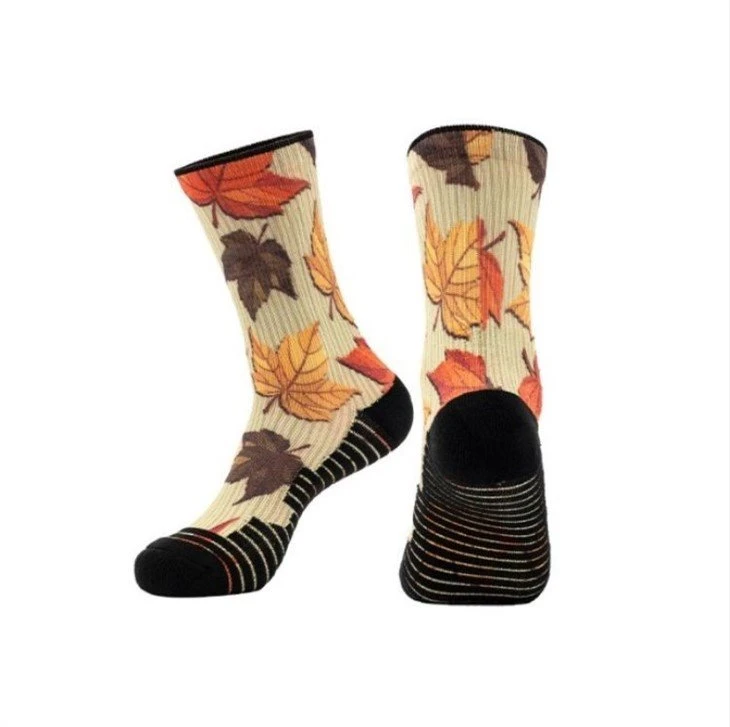 Customized 3D sublimation socks print 04(1)