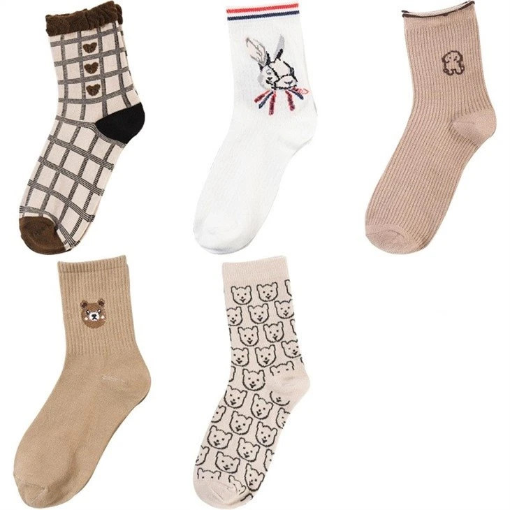4 Seasons Cute Crew Socks Women Ladies Free Size price
