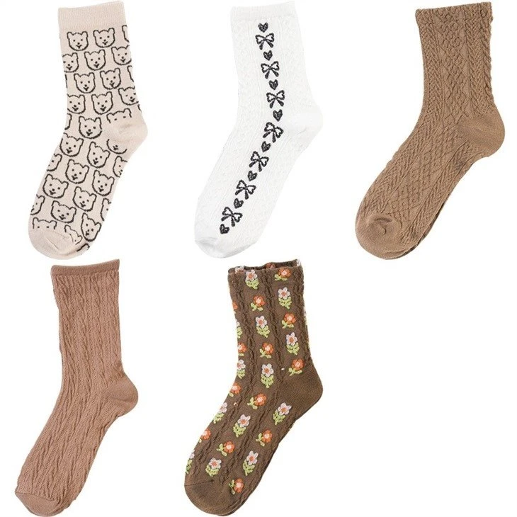 4 Seasons Cute Crew Socks Women Ladies Free Size quotation