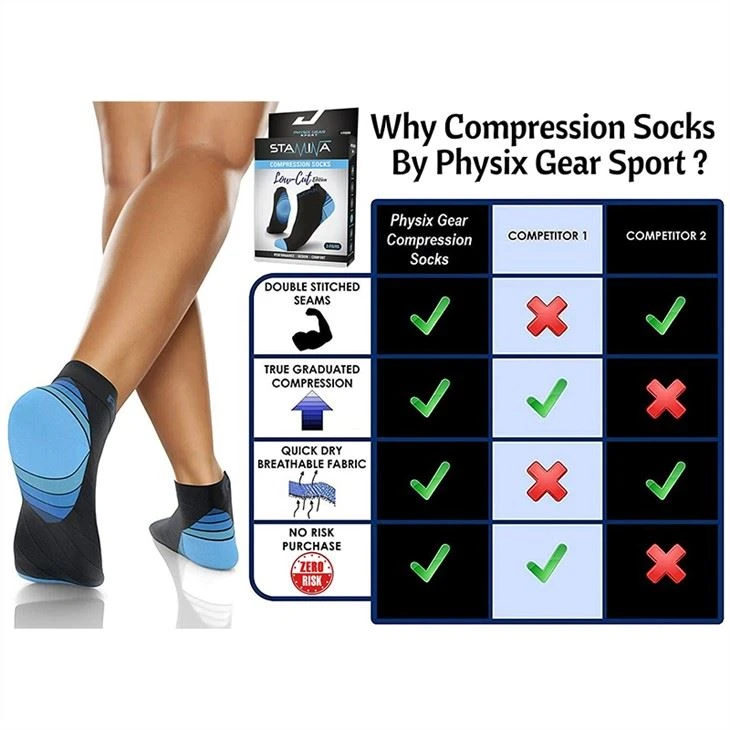 white compression socks nurse china