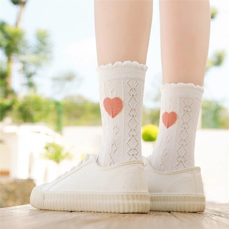 Attractive Pink Colorful Women Socks factory