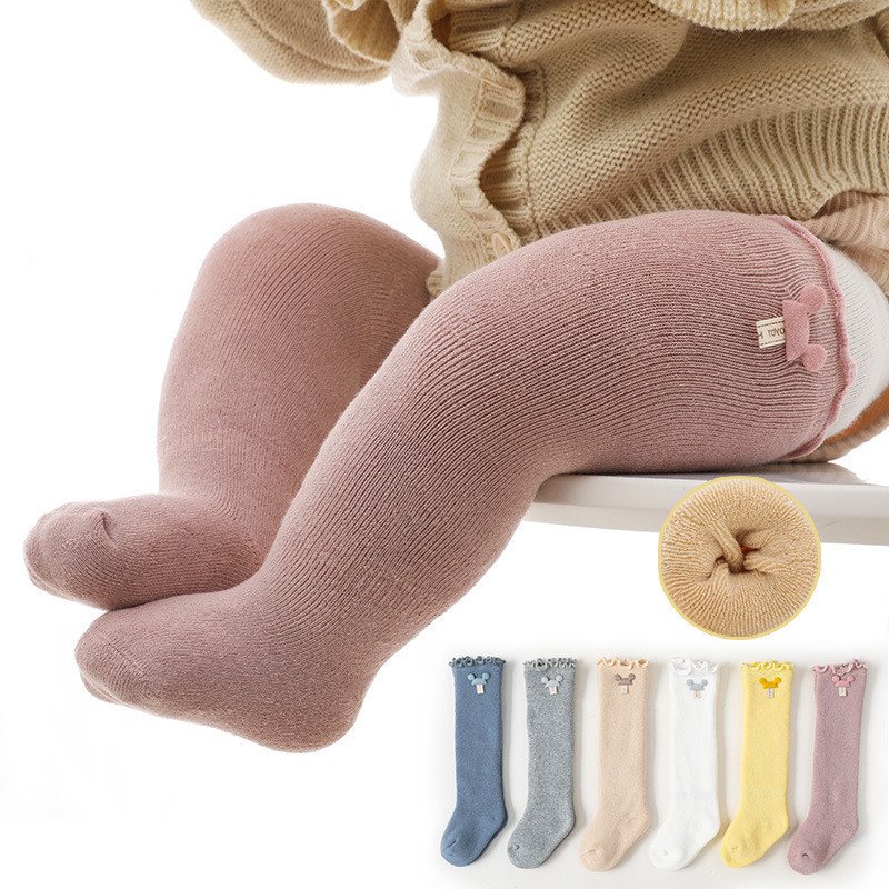 Autumn And Winter Thick Plush Loop Kid Stockings