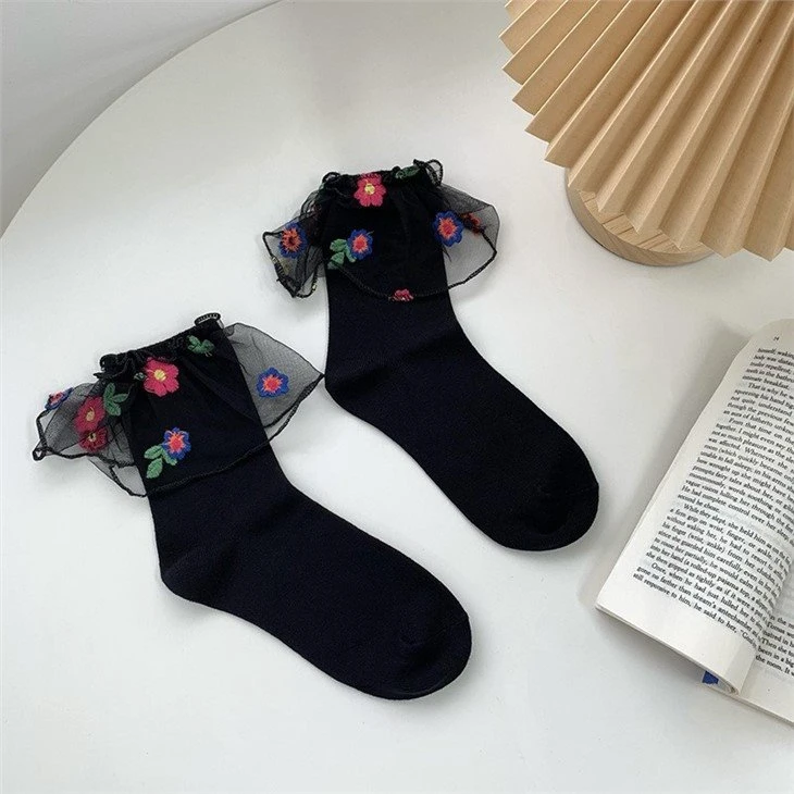 Beautiful Design Women Socks Lace bulk