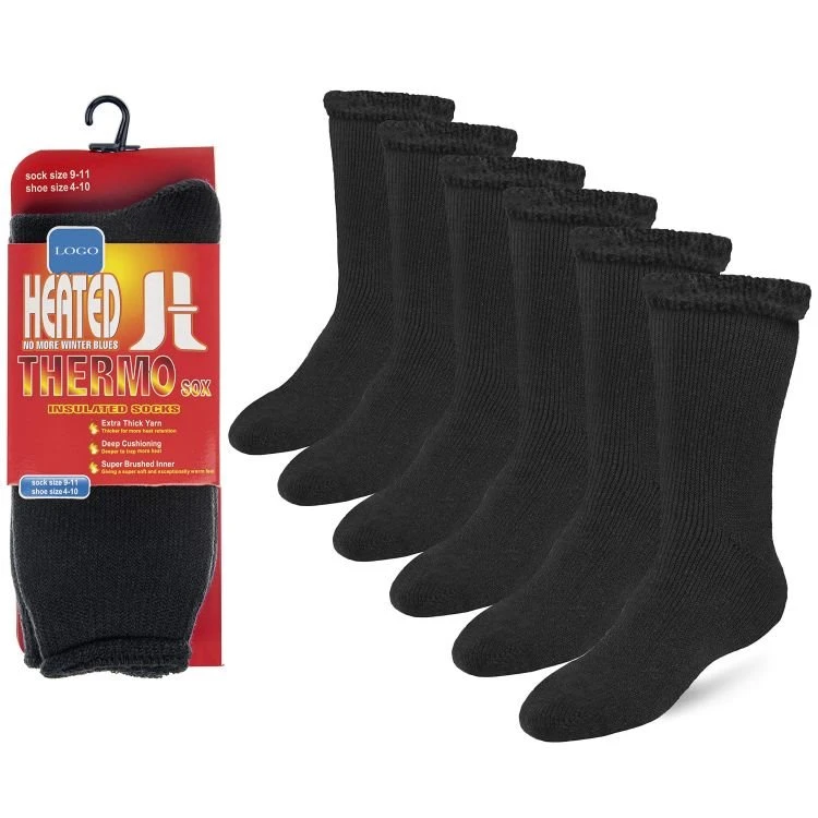 Black Cotton Socks Thermal Socks