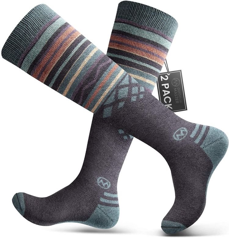 Breathable Eco-friendly Wool Ski Socks