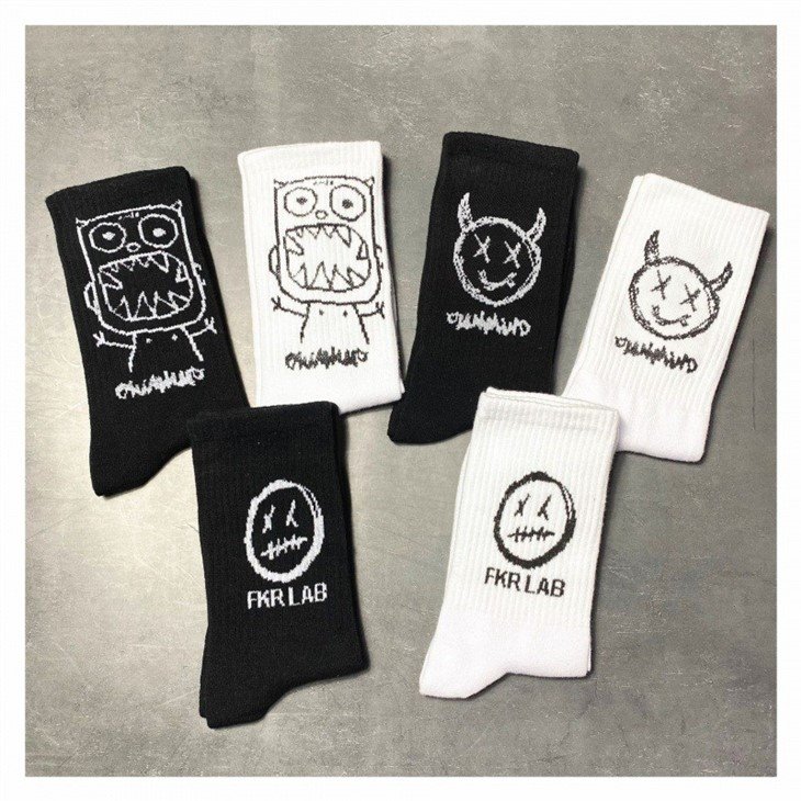 Bright colored men fashion socks suppliers(4)