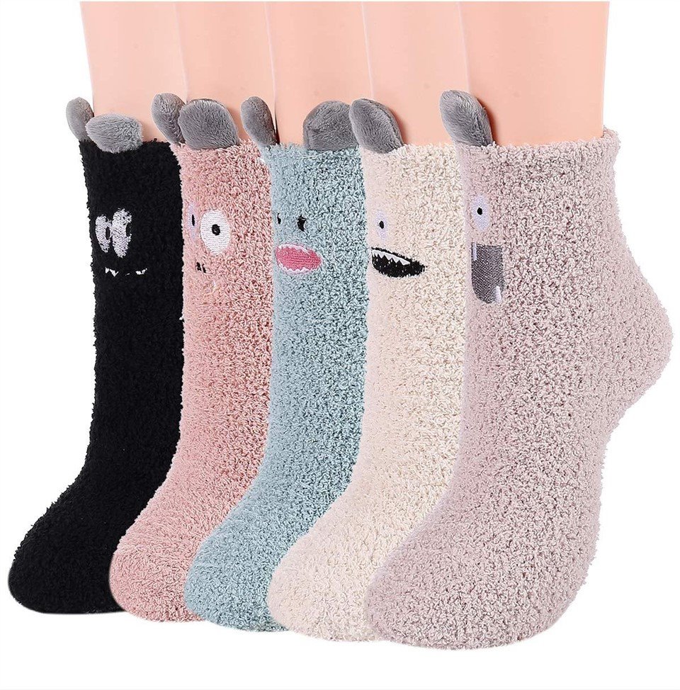 Cartoon Fuzzy Socks For Women