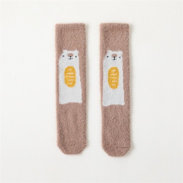 cartoon fuzzy thigh high socks kids stockings +price