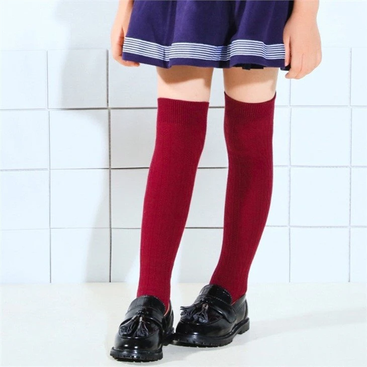 wholesale+children ribbed gots over the knee socks kid stockings