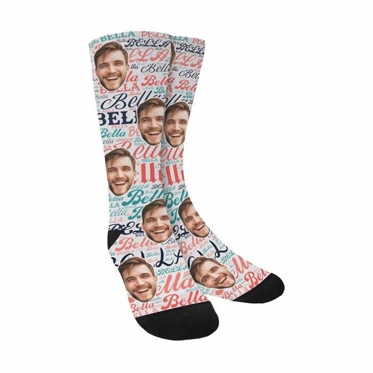 China Printed Logo Socks wholesale