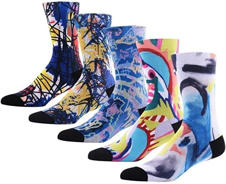 China custom socks skate socks 3D sublimation manufactures 03