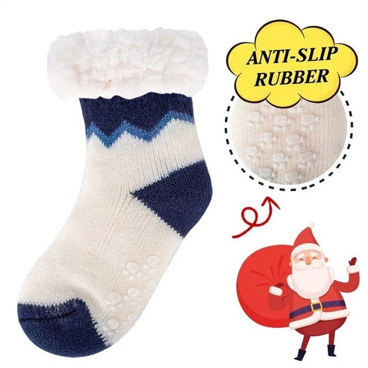 cute kids sherpa socks (1)
