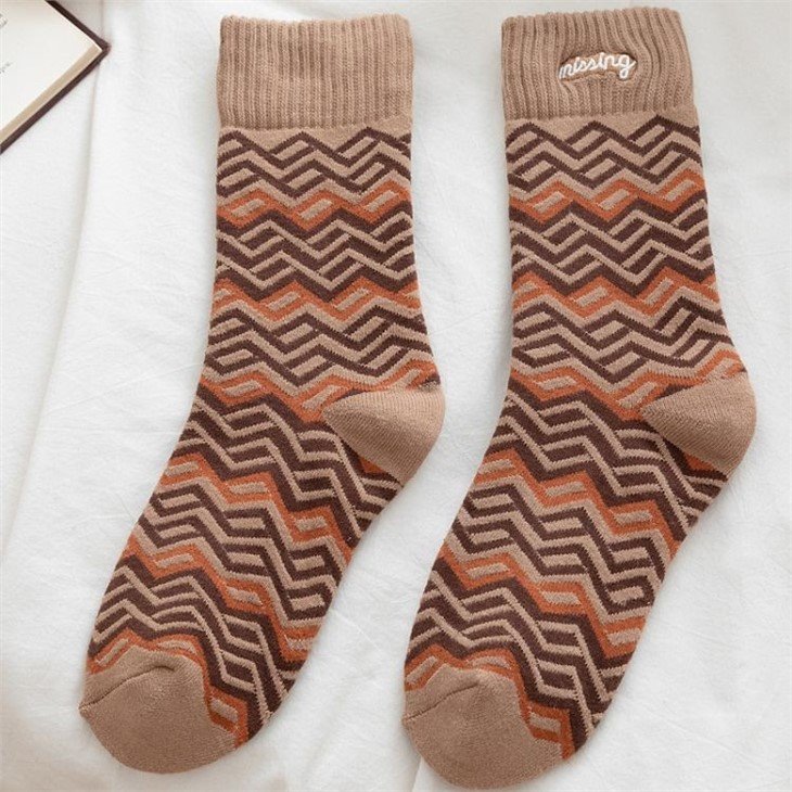 funny crew size Boot socks factory