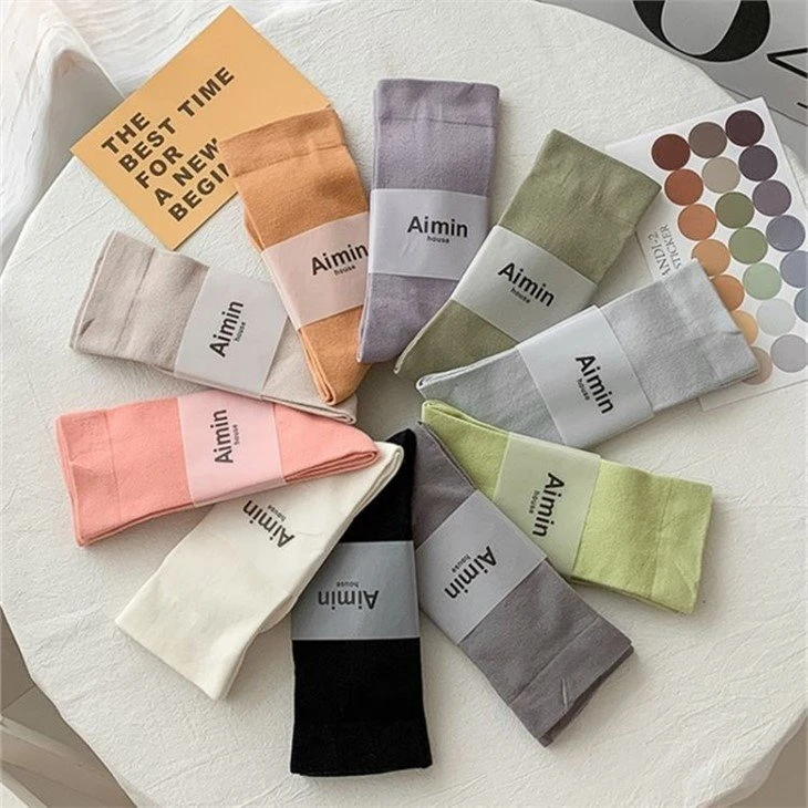 Bulk High-End Socks Solid For Woman