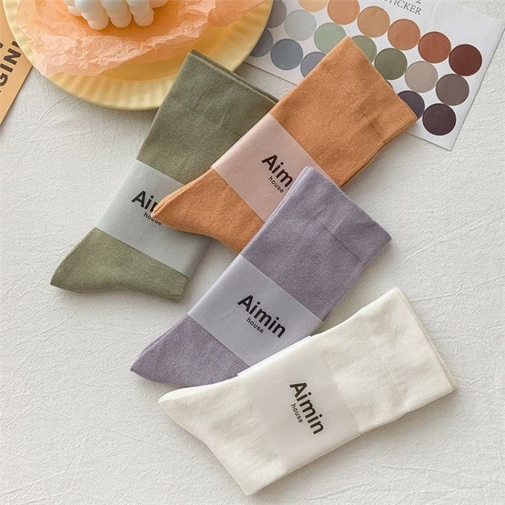 High-End Socks Solid For Woman in stock
