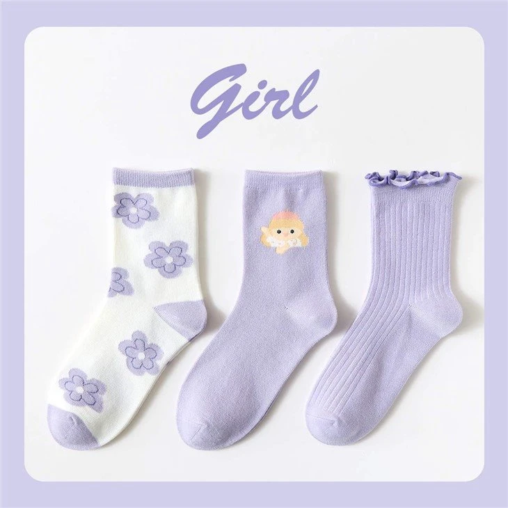 High Quality Women Cute Crew Socks Free Size suppliers