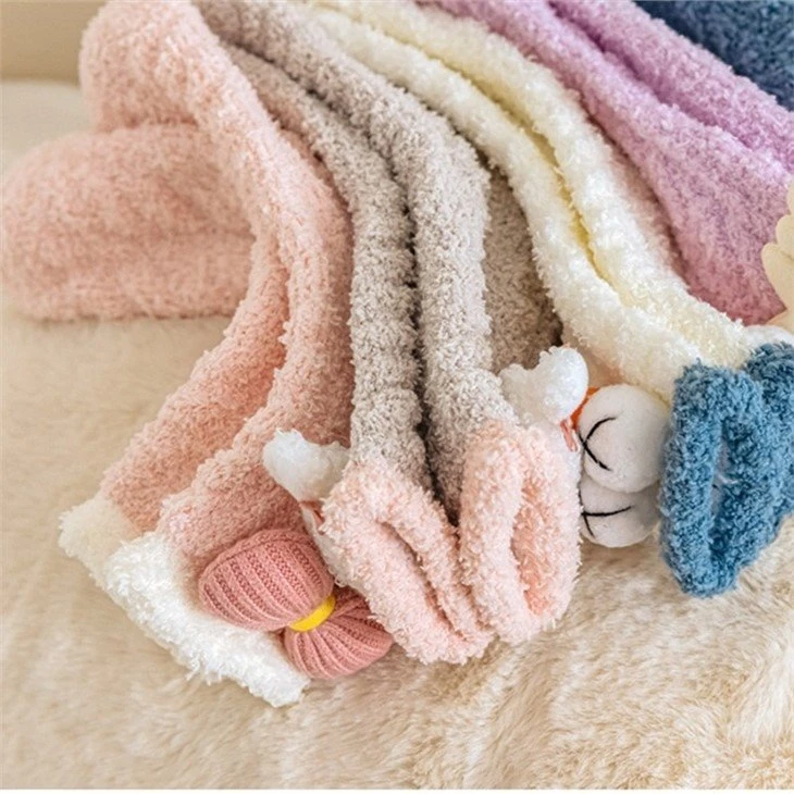 High Quality Women Fuzzy Fashion Cute Girls Socks