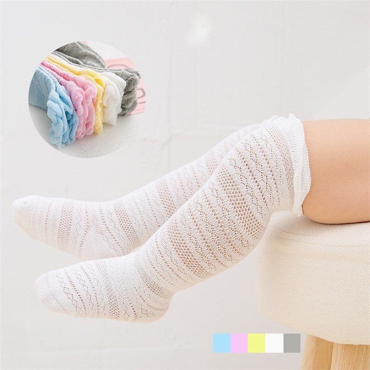 china+kid stockings white lace baby girl high thigh socking
