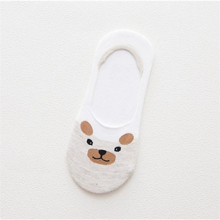 China Ladies Cute Animal Pattern No Show Socks For Women