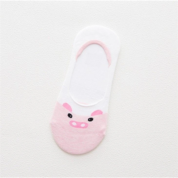 Ladies Cute Animal Pattern No Show Socks For Women factory