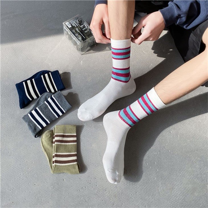 long boys grey school socks+made in China