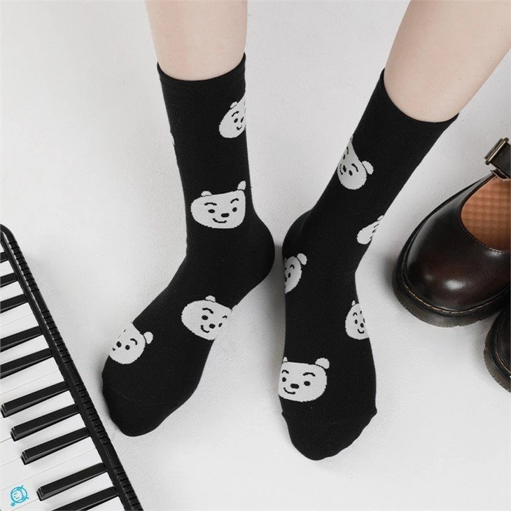 Long Ladies Socks Cute Pattern For Women in stock