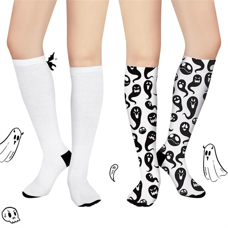 Customized long socks sublimation socks blank 04(1)