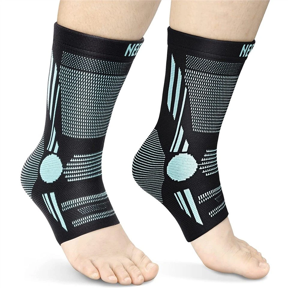Men Breathable Ankle Sports Compression Sleeves