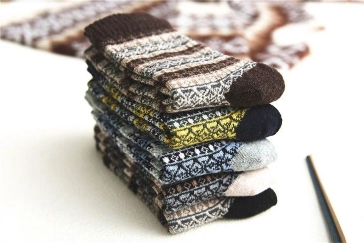 Men casual wool socks factory(6)