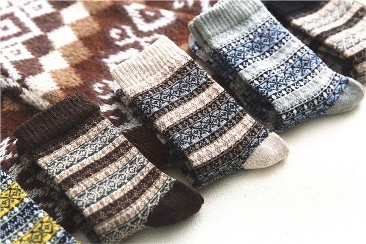 Men casual wool socks manufacturers(5)