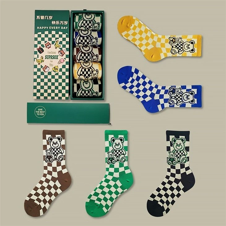bulk men fashion socks with box (2)