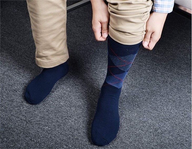 wholesale+mens grey dress socks work socks