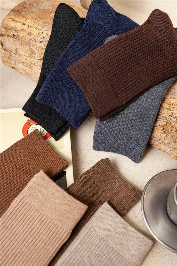 Merino wool men business socks in stock(2)