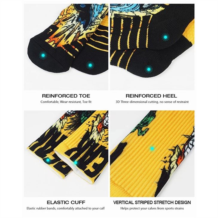 Customized mid socks 3D sublimation 04(1)