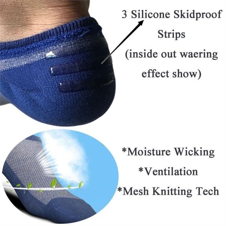 wholesale+no show socks anti slip men work socks