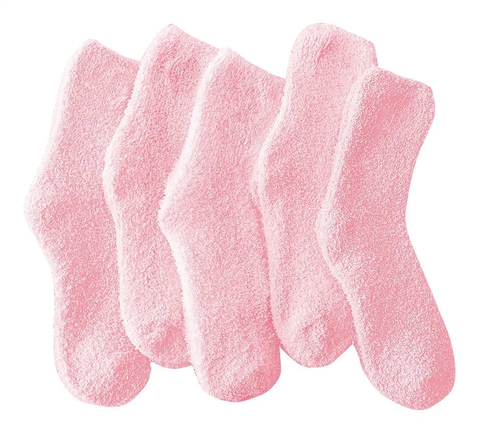 Pink Women Fuzzy Socks