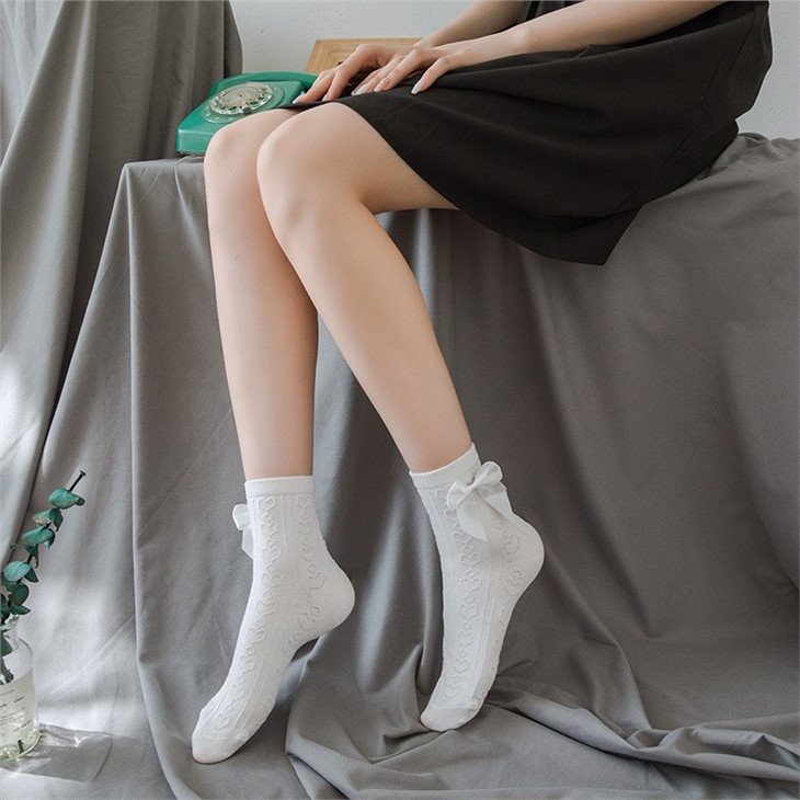 Bulk Popular Bow Socks Women