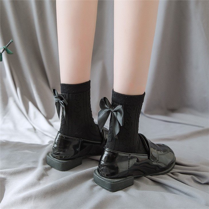 China Popular Bow Socks Women