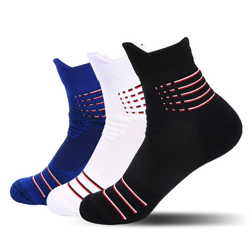 Ribbed Sports Arch Support Running Socks