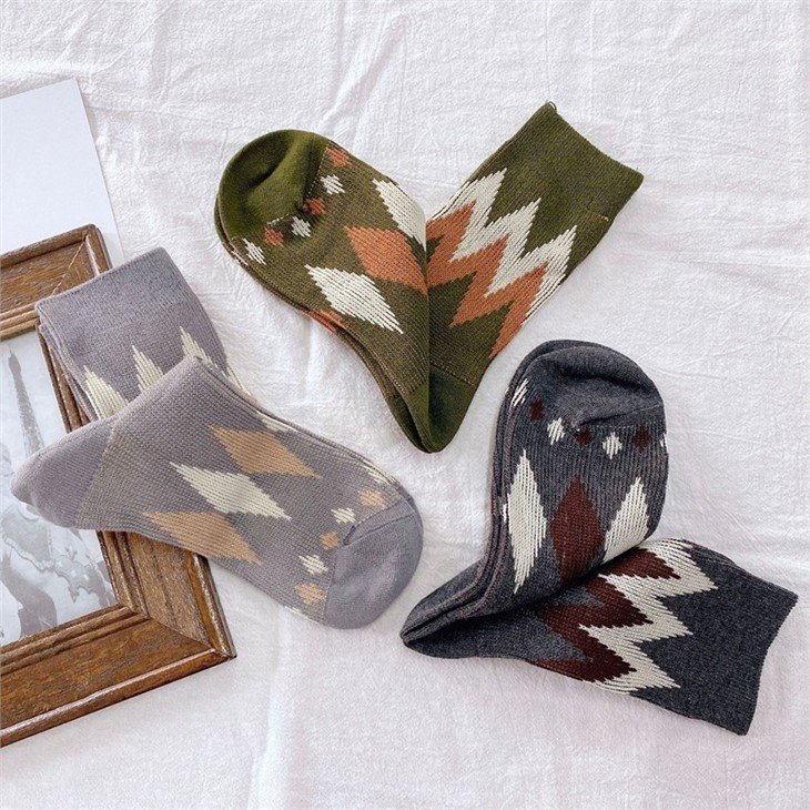 Simple design men business socks factory(3)