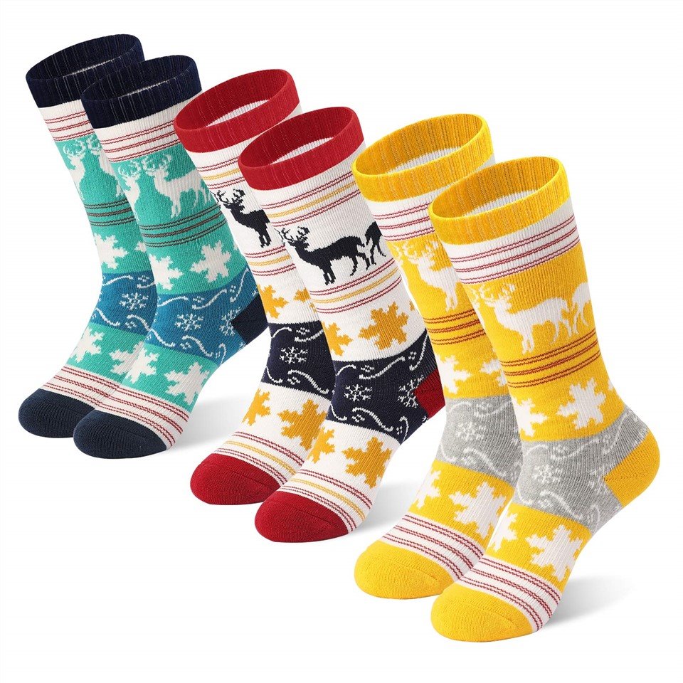 Skiing Snowboarding Gift Christmas Socks