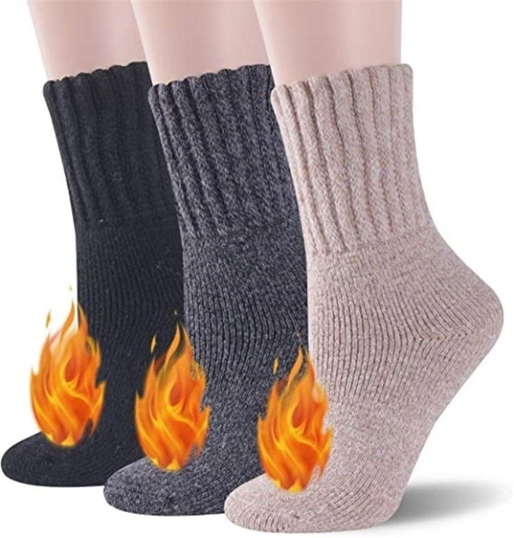 slipper grey thermal socks+factory