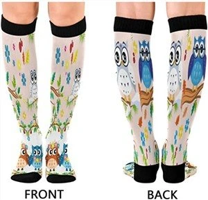 3D Sublimation Custom Socks Thigh High Socks