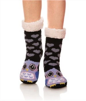 Cartoon Sherpa Socks For Women