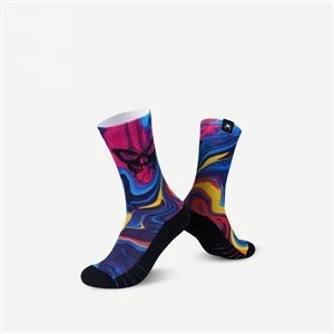 Crew Size White 3D Sublimation Socks
